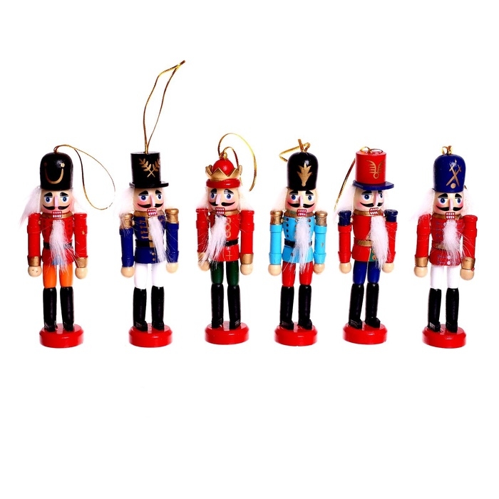 Новогодний декор «Щелкунчик» 3,5 × 12,5 см, МИКС Новогодний декор «Щелкунчик» 3,5 × 12,5 см, МИКС