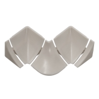 Набор комплектующих к плинтусу для столешницы "Идеал" Светло-серый Глянцевый Набор комплектующих к плинтусу для столешницы "Идеал" Светло-серый Глянцевый