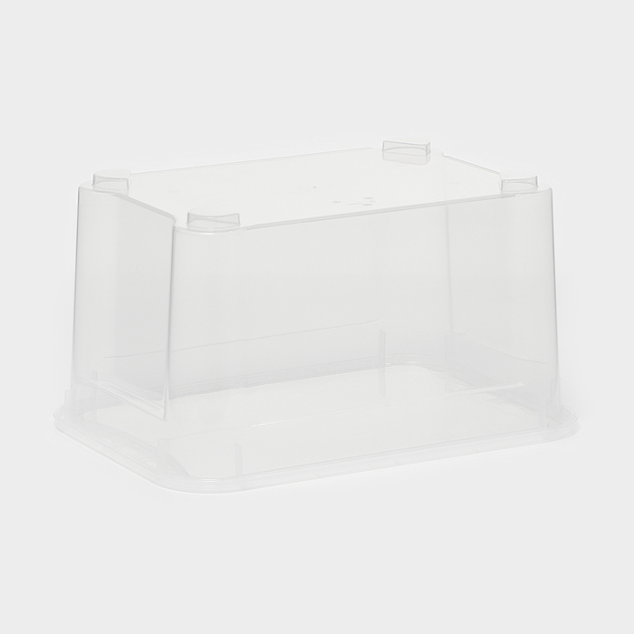 Ящик для хранения с крышкой &laquo;Кристалл XS Plus&raquo;, 16 л, 38,9&times;27,5&times;21,5 см, цвет прозрачный