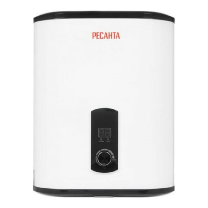 Водонагреватель Водонагреватель "Ресанта" ВН-30В, накопительный, 2 кВт, 30 л, до 75 °С, дисплей, белый