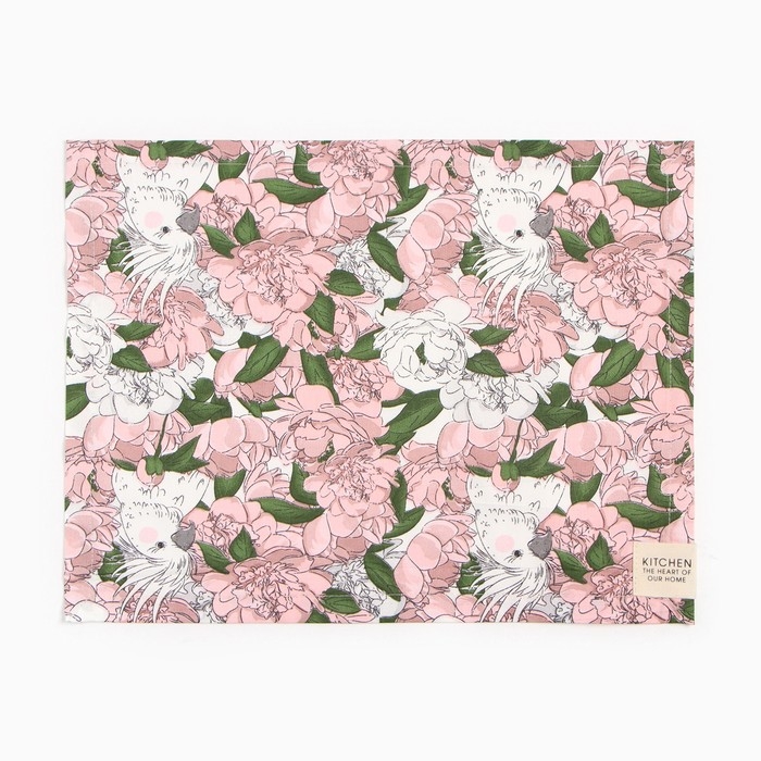 Набор салфеток Этель Набор салфеток Этель "Попугай" 30х40 см - 2 шт, 80% хл, 20% пэ, сатин 110 г/м2