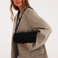 Сумка женская, багет, на магните, цвет чёрный Сумка женская, багет, на магните, цвет чёрный