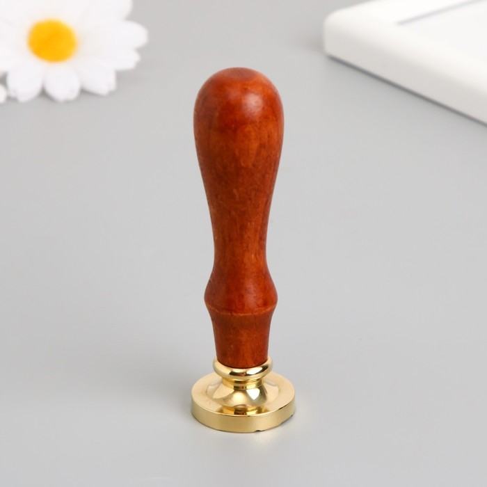 Печать для сургуча с деревянной ручкой Печать для сургуча с деревянной ручкой "Радуга в облаках" 9х2,5х2,5 см