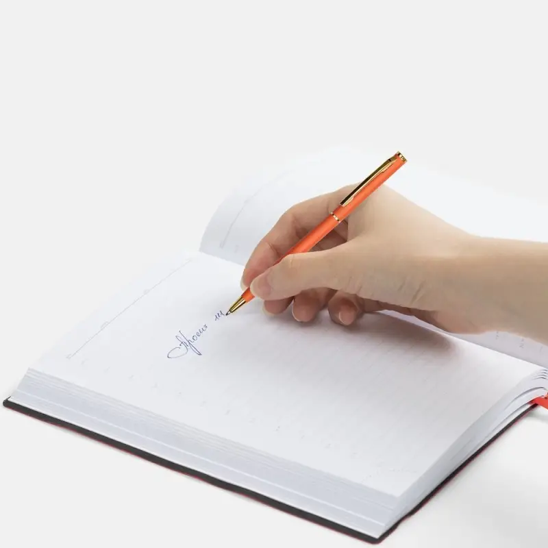 Ручка шариковая Hotel Gold, ver.2, матовая оранжевая Ручка шариковая Hotel Gold, ver.2, матовая оранжевая