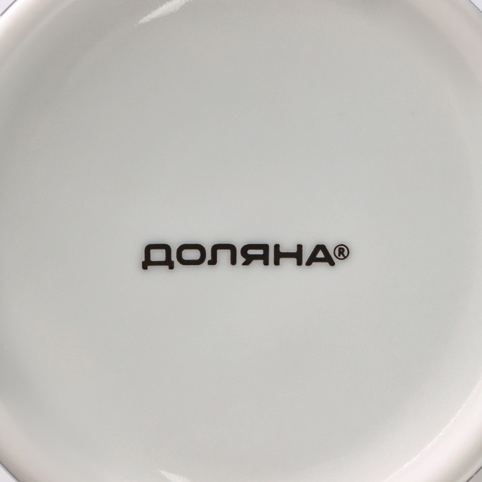 Кружка фарфоровая Доляна Gold, 300 мл, цвет белый Кружка фарфоровая Доляна Gold, 300 мл, цвет белый