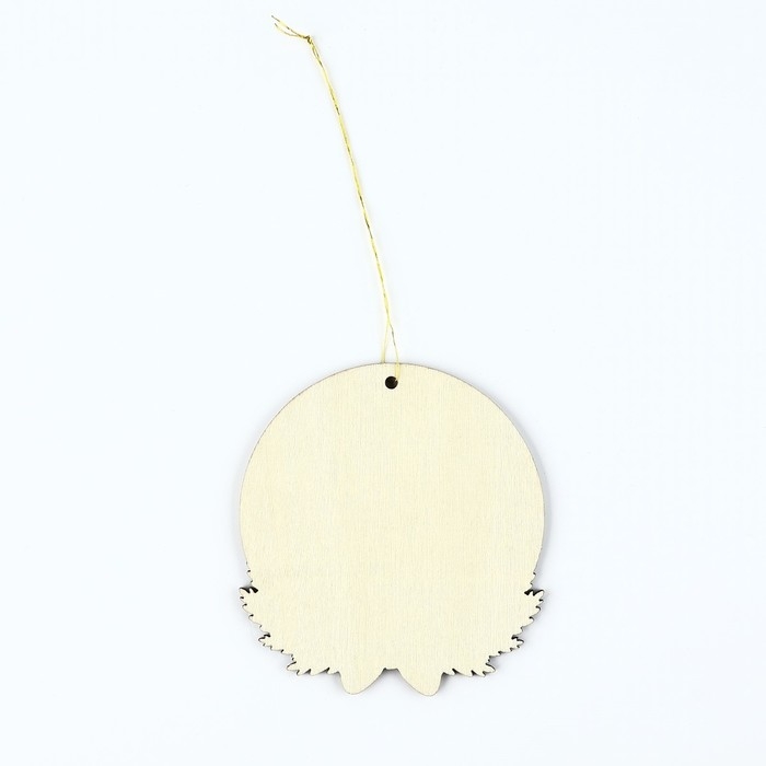 Ёлочная игрушка новогодняя &laquo;Загадай желание&raquo;, на Новый год, светится в темноте, дерево, 8 х 8,7 см