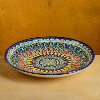 Ляган Риштанская Керамика "Узоры", 32 см, синий Ляган Риштанская Керамика "Узоры", 32 см, синий