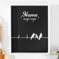 Крючки декоративные дерево "Птицы на проводах" 24,5х3х30,5 см Крючки декоративные дерево "Птицы на проводах" 24,5х3х30,5 см