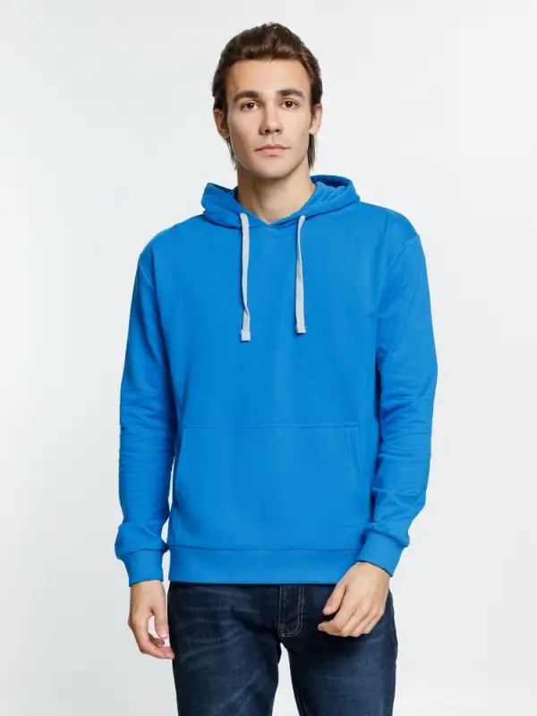 Толстовка с капюшоном Kirenga, бирюзовая, размер M