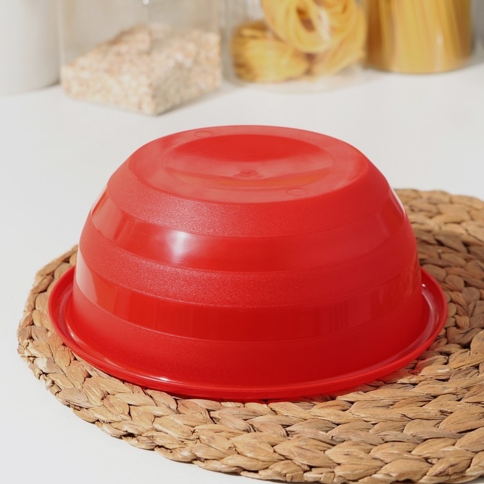 Миска с крышкой, 2,1 л, цвет МИКС Миска с крышкой, 2,1 л, цвет МИКС