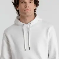 Толстовка с капюшоном унисекс King, белая, размер XS