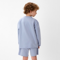 Футболка детская с дл.рукавом  KAFTAN, р. 34 (122-128 см),серый