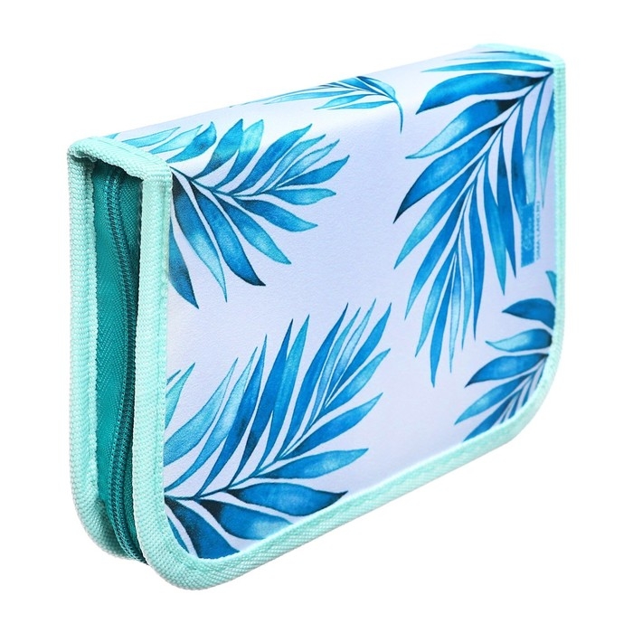 Пенал 1 секция, 130 х 210 х 40 мм, 2 откидные планки, тканевый, Calligrata TOP, Content Пенал 1 секция, 130 х 210 х 40 мм, 2 откидные планки, тканевый, Calligrata TOP, Content "Тропики"