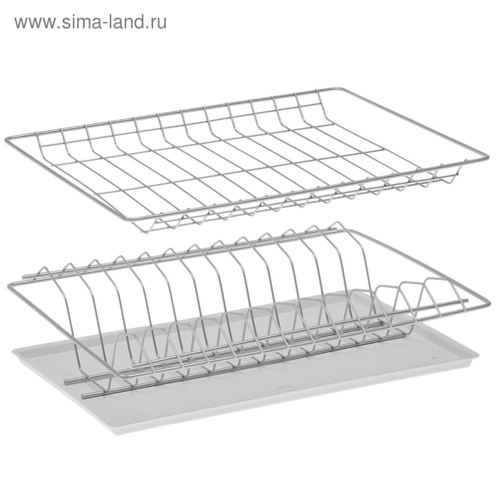 Комплект посудосушителей с поддоном для шкафа 40 см, 36,5&times;25,6 см, цвет хром