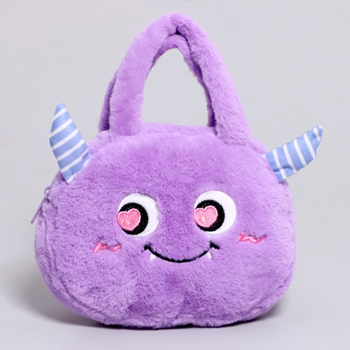 Сумка детская &laquo;Монстрик&raquo;, 21 см, цвет фиолетовый