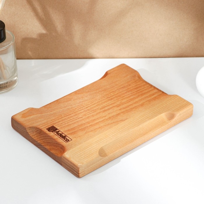 Доска разделочная Adelica &laquo;Полянка&raquo;, 18,5&times;13&times;1,8 см, пропитано минеральным маслом, берёза