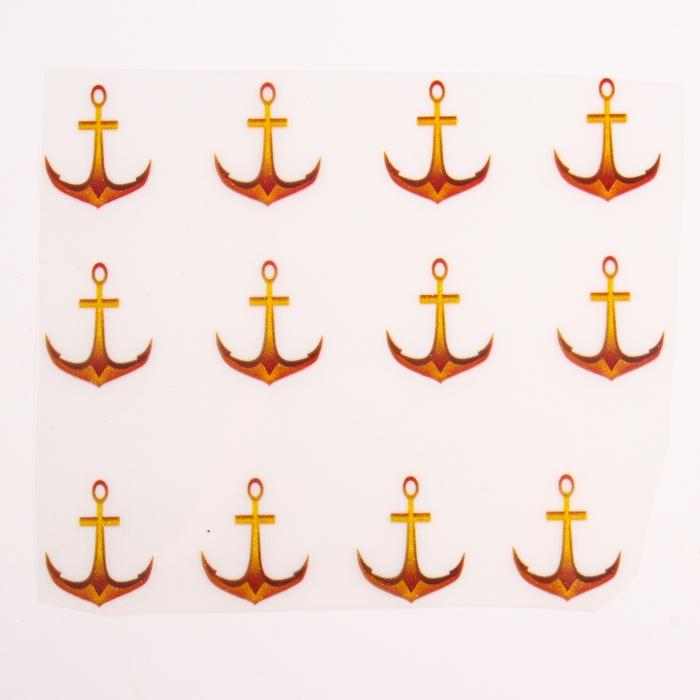 Термотрансфер &laquo;Якорь&raquo;, 3 х 2,5 см, набор 25 шт.