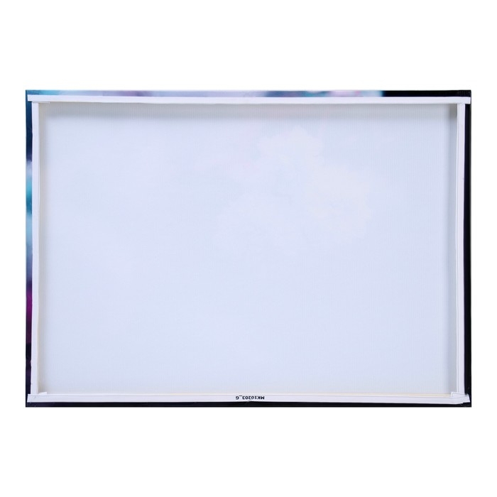 Картина на холсте "Белые цветы в розовых тонах" 50*70 см