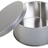 Коробка Pragmax S, круглая, серебристая Коробка Pragmax S, круглая, серебристая