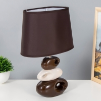 Светильник "Желание" коричнево- белый 1x25W E14 12,5x19,5x31 см RISALUX Светильник "Желание" коричнево- белый 1x25W E14 12,5x19,5x31 см RISALUX