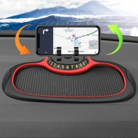 Коврик противоскользящий с подставкой для телефона, 19&times;24 см