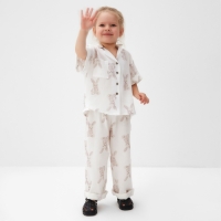 Пижама детская MINAKU "Bunny", цвет белый, рост 98 см