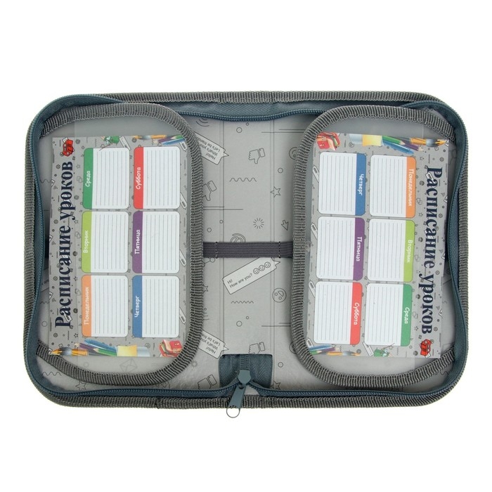 Пенал 1 секция, 130 х 210 х 40 мм, 2 откидные планки, тканевый, Calligrata TOP, Content Пенал 1 секция, 130 х 210 х 40 мм, 2 откидные планки, тканевый, Calligrata TOP, Content "Акула"