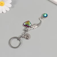 Брелок от сглаза металл "Русалочка" 9,5 см