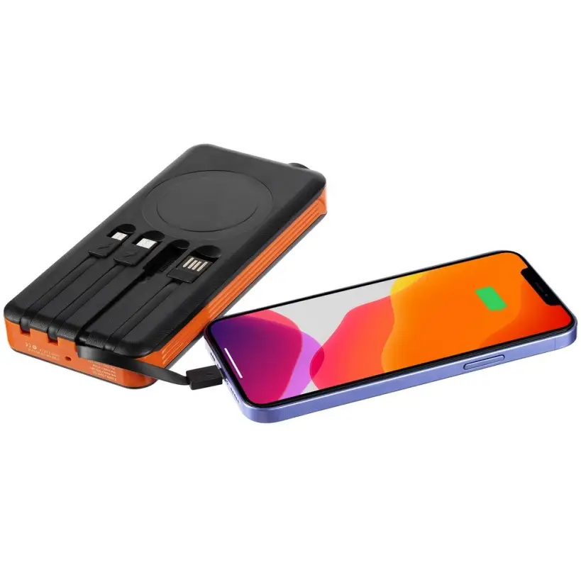 Аккумулятор Holiday Maker, 10000 мАч, оранжевый Аккумулятор Holiday Maker, 10000 мАч, оранжевый