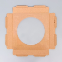 Кондитерская упаковка, с окном, "Круг", белая, 50 х 50 х 50 см Кондитерская упаковка, с окном, "Круг", белая, 50 х 50 х 50 см