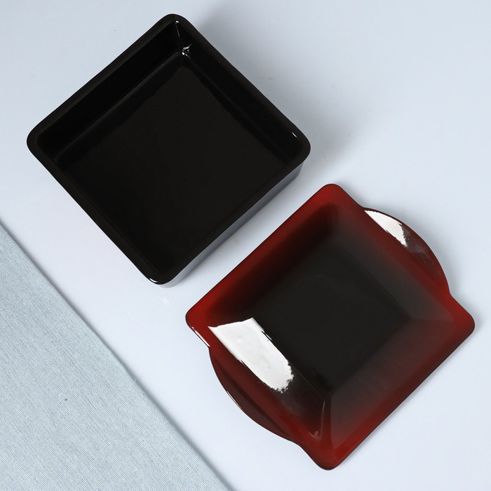 Набор для холодца Набор для холодца "Квадро" 3х0,9л, мак на черном