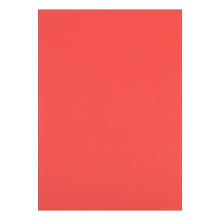 Картон цветной двусторонний А4, тонированный в массе, 10 листов, 180 г/м2, красный