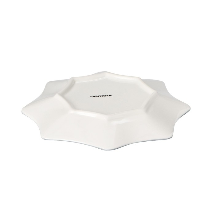 Блюдо сервировочное Доляна «Рождественский снеговик», d=20 см, цвет белый Блюдо сервировочное Доляна «Рождественский снеговик», d=20 см, цвет белый