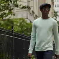 Свитшот унисекс King, серо-зеленый, размер XL Свитшот унисекс King, серо-зеленый, размер XL