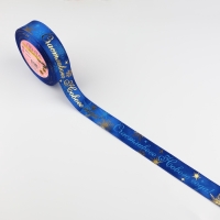 Лента атласная с тиснением «Счастливого Нового года!», 25 мм, 23 ± 1 м, цвет синий Лента атласная с тиснением «Счастливого Нового года!», 25 мм, 23 ± 1 м, цвет синий