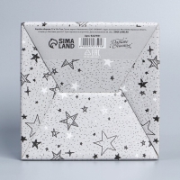 Коробка подарочная сборная, упаковка, &laquo;Звёзды&raquo;, 15 х 15 х 7 см