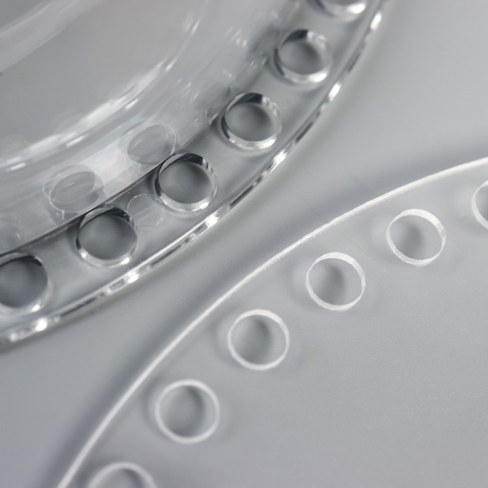 Основа для вязаных изделий акрил "Круглая" объемная набор 2 шт 17 см