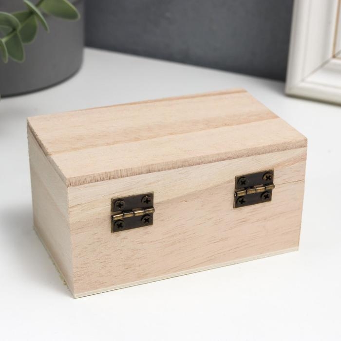 Шкатулка дерево под роспись Шкатулка дерево под роспись "Прямоугольная" 5,5х10х6 см