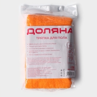 Тряпка для пола Доляна, 220 г/м&sup2;, 70&times;80 см, микрофибра, с оверлоком, цвет МИКС