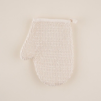 Мочалка - варежка массажная SL Home &laquo;Ортика&raquo;, крапива, хлопок, 21&times;18 см, цвет бежевый