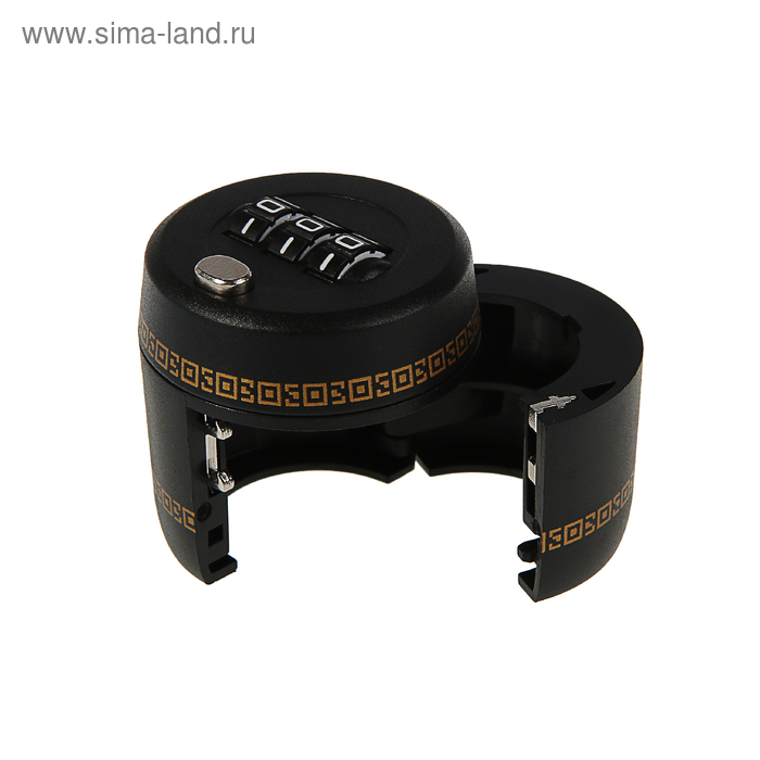 Замок сувенирный кодовый для бутылки, черный Замок сувенирный кодовый для бутылки, черный