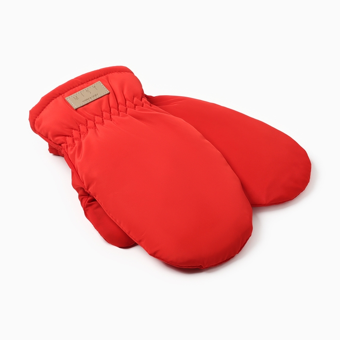 Варежки женские на иск. меху MIST, р-р. 26см, красный