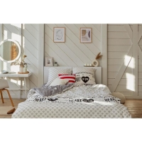 Постельное белье "Этель" 2 сп My heart 175*215 см, 200*220 см, 70*70 см -2 шт, бязь Постельное белье "Этель" 2 сп My heart 175*215 см, 200*220 см, 70*70 см -2 шт, бязь