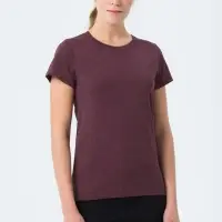 Футболка женская Regent Fit Women бордовый меланж, размер S