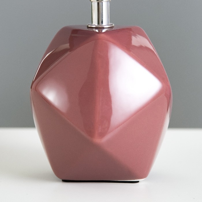 Настольная лампа "Салнес" Е14 40Вт бордовый 13х13х25 см RISALUX