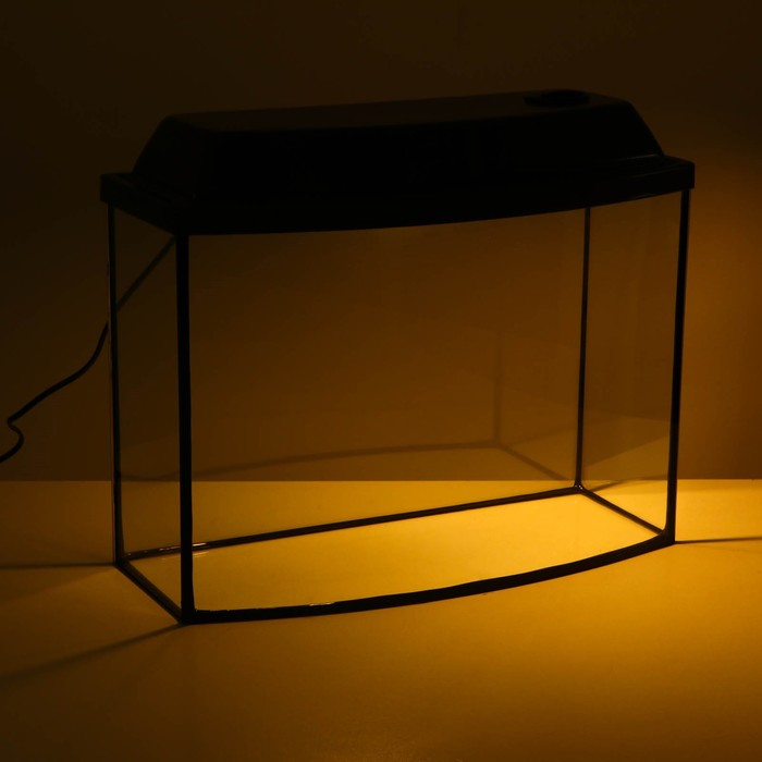 Аквариум Аквариум "Телевизор" с крышкой, 30 литров, 46 х 20 х 33/38 см, венге