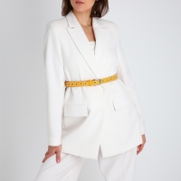 Ремень женский, ширина 2.3 см, люверсы, пряжка металл, цвет жёлтый Ремень женский, ширина 2.3 см, люверсы, пряжка металл, цвет жёлтый