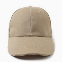 Кепка однотонная MINAKU, цвет бежевый, р-р 52-54
