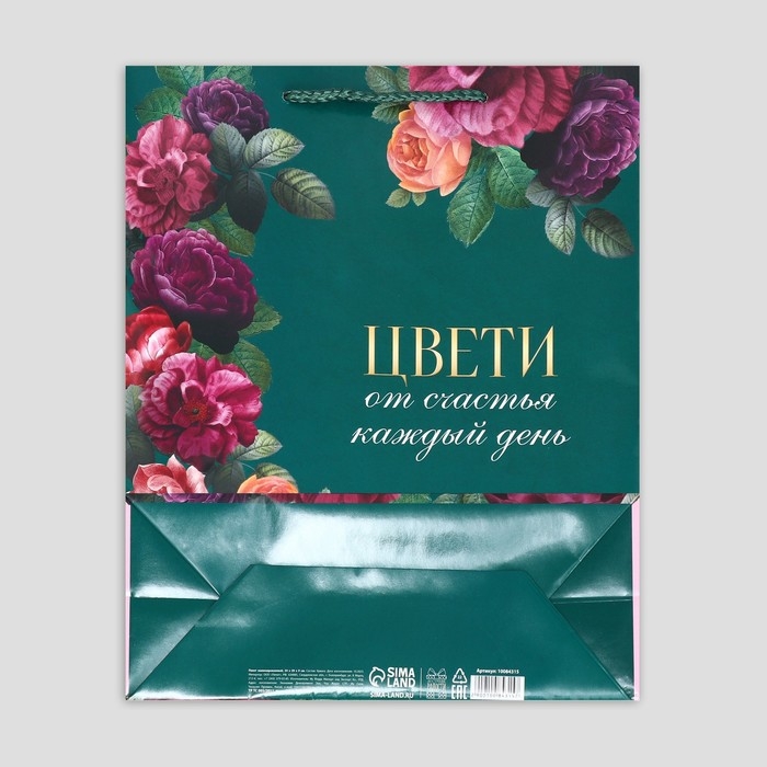 Пакет подарочный ламинированный, упаковка, &laquo;Каждый день&raquo;, M 24 х 29 х 9 см
