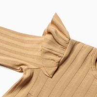 Лонгслив детский, цвет бежевый, рост 62 см